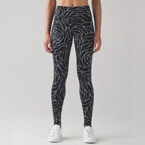 lululemon athletica Black and White Patterned Leggings